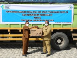 Wabup Aceh Utara Terima Bantuan BMHP Covid-19 dari Kemenkes RI