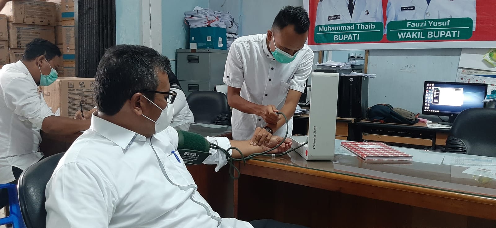Pemkab Aceh Utara melakukan vaksinasi Covid-19 kepada Aparatur Sipil Negara (ASN). Foto: IST