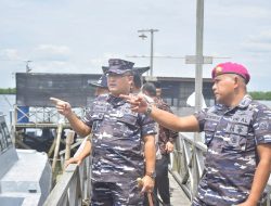 Danlantamal TNI AL I Belawan Tinjau Pos Binpotmar Langsa