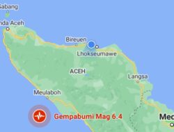 Gempa M6,4 Skala Richter Guncang Meulaboh, Aceh Barat