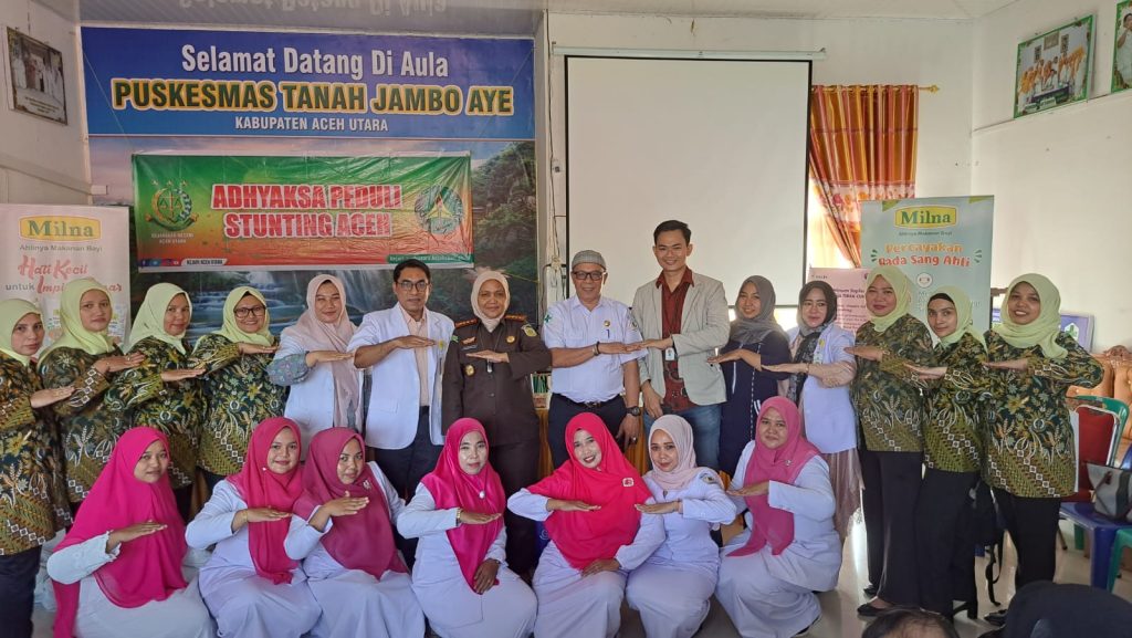 Kejari Aceh Utara melaksanakan penutupan program 'Adhyaksa Peduli Stunting' tahun 2022. Foto: Ist