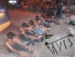 Polres Lhokseumawe Amankan 13 Remaja Terduga Pelaku Pembacokan 