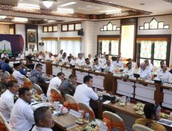 Pj Walikota Lhokseumawe sampaikan fokusnya pada Rapat Kerja bupati/walikota se-Aceh