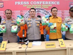 Polres Aceh Utara Ungkap Kasus 12 Kg Sabu, 3 Tersangka Diamankan