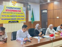Baitul Mal Teken MoU Bersama Kejari Aceh Utara Soal Penanganan Hukum