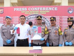 Polres Aceh Utara Ungkap Peredaran Gelap Tramadol, Dua Tersangka Terancam 12 Tahun Penjara