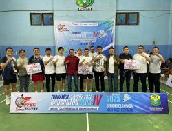 PT PAG dan PWI Lhokseumawe Juarai Turnamen Badminton PPBC Cup ke IV