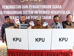 Pj Bupati Aceh Utara Hadiri Simulasi Pemungutan Suara